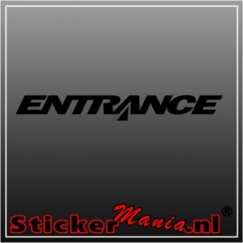 Entrance sticker