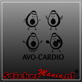 Avo-cardio sticker