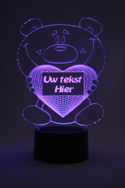 Beer met eigen tekst led lamp