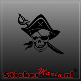 Pirate skull 1 sticker