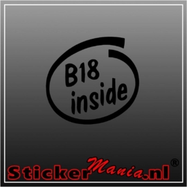 B18 inside sticker