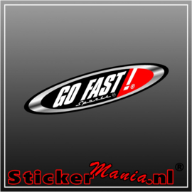 Go fast full colour sticker