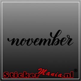 November sticker