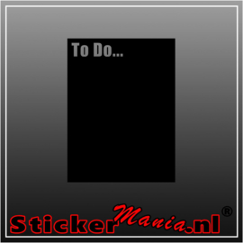 To Do... krijtbord sticker