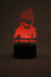 Baby met eigen tekst led lamp