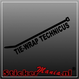 Tie-wrap technicus sticker