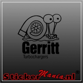 Gerritt Turbo chargers sticker