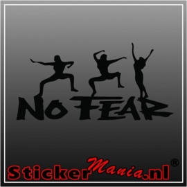 No fear ninja sticker