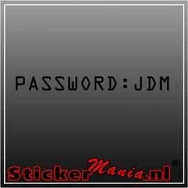 Password JDM sticker