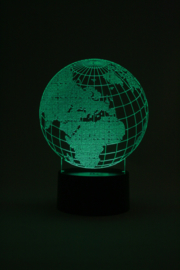 Wereldbol led lamp