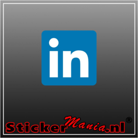LinkedIn logo full colour sticker