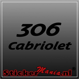 Peugeot 306 cabriolet sticker