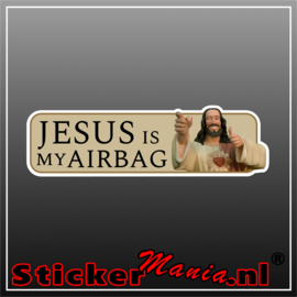 Jesus is my airbag Full Colour sticker
