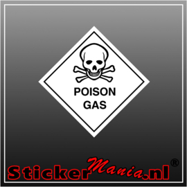 Poison gas full colour sticker