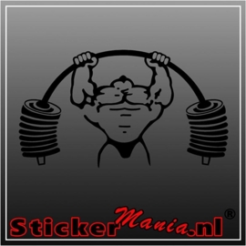 Bodybuilder sticker