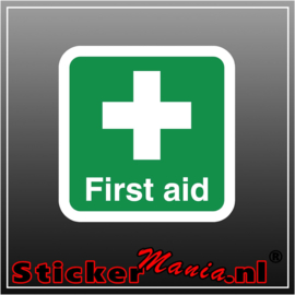 First aid full colour sticker