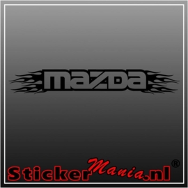 Mazda flames 2 raamstreamer sticker