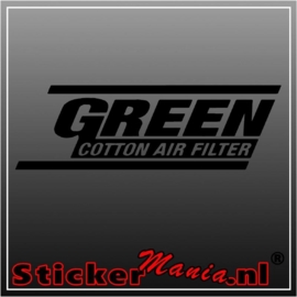Green air filter sticker