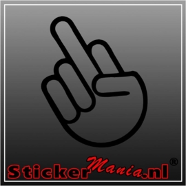 Middlefinger sticker