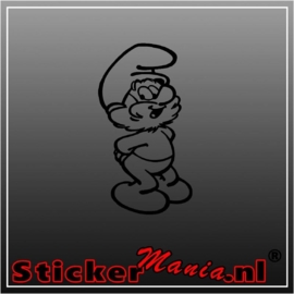 Grote smurf sticker