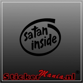 Satan inside sticker