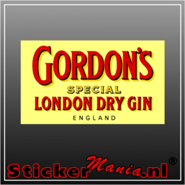 Gordon's gin full colour sticker