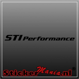 Subaru sti performance sticker