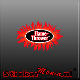 Flame Thrower Full Colour sticker