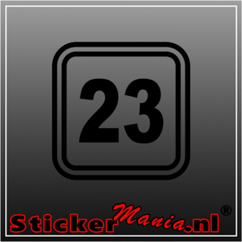 Race nummer 6 sticker