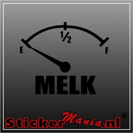 Melk meter sticker