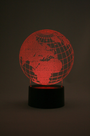 Wereldbol led lamp