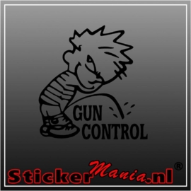 Calvin gun control sticker