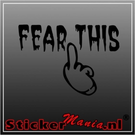 Fear this finger sticker