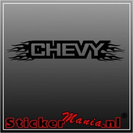 Chevy flames raamstreamer sticker