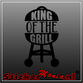 King of the grill sticker