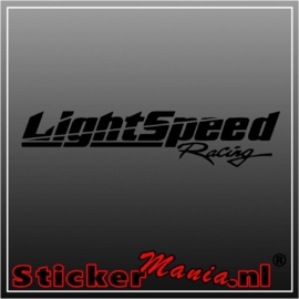 Lightspeed racing sticker