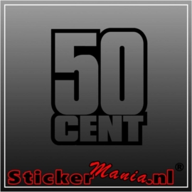 50 cent sticker