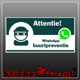 Whatsapp buurtpreventie full colour sticker