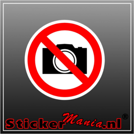Fotograferen verboden full colour sticker