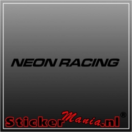 Neon racing sticker