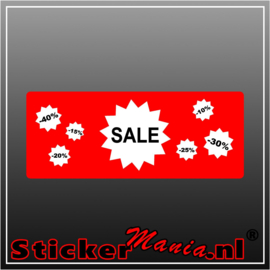 Sale procenten sticker set 3 stuks