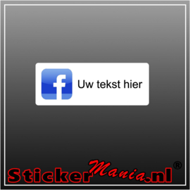 Facebook logo met eigen tekst