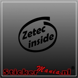 Zetec inside sticker
