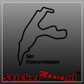 Spa francorchamps circuit sticker