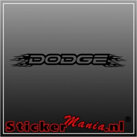 Dodge flames raamstreamer sticker