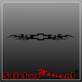 Chevrolet flames raamstreamer sticker