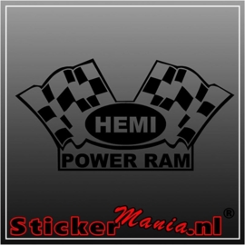 Dodge hemi power ram sticker