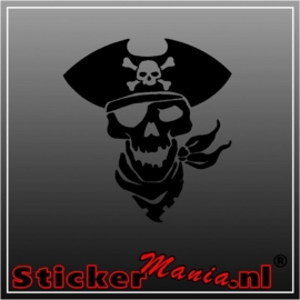 Pirate skull 2 sticker