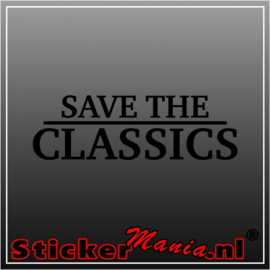 Save the classics sticker