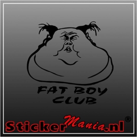 Fat boy club sticker
